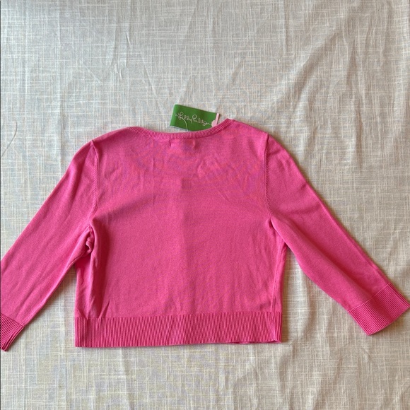 NWT Lilly Pulitzer Hot Pink Cardigan - Picture 4 of 4